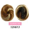 LUPU Girl's Chignon Natural Black Brown Straight Messy Bun For Women And Kids Donut Roller Hair Bun