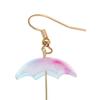 1 пара женских серег-зонтиков, ювелирные изделия контрастного цвета, универсальные милые серьги-крючки