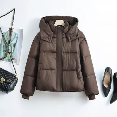 Новая женская зимняя пушистая короткая хлопковая одежда свободная маленькая утолщенная хлопковая одежда модная куртка-хлеб