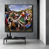 Vintage Oil Painting Poster Entombment Prints Raffaello Santi Classical Canvas Painting Gallery Home Living Room Decoration