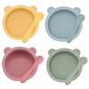 2022New Silicone Baby Feeding Bear Bowl Waterproof Spoon Non-Slip Crockery BPA Free Silicone Dishes for Baby Bowl Baby Plate