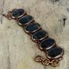 Pietersite Bracelet Electroformed Copper Bracelet Adjustable Chain Bracelet Handmade Gemstone Bracelet Electroformed Jewelry Engagement Gift