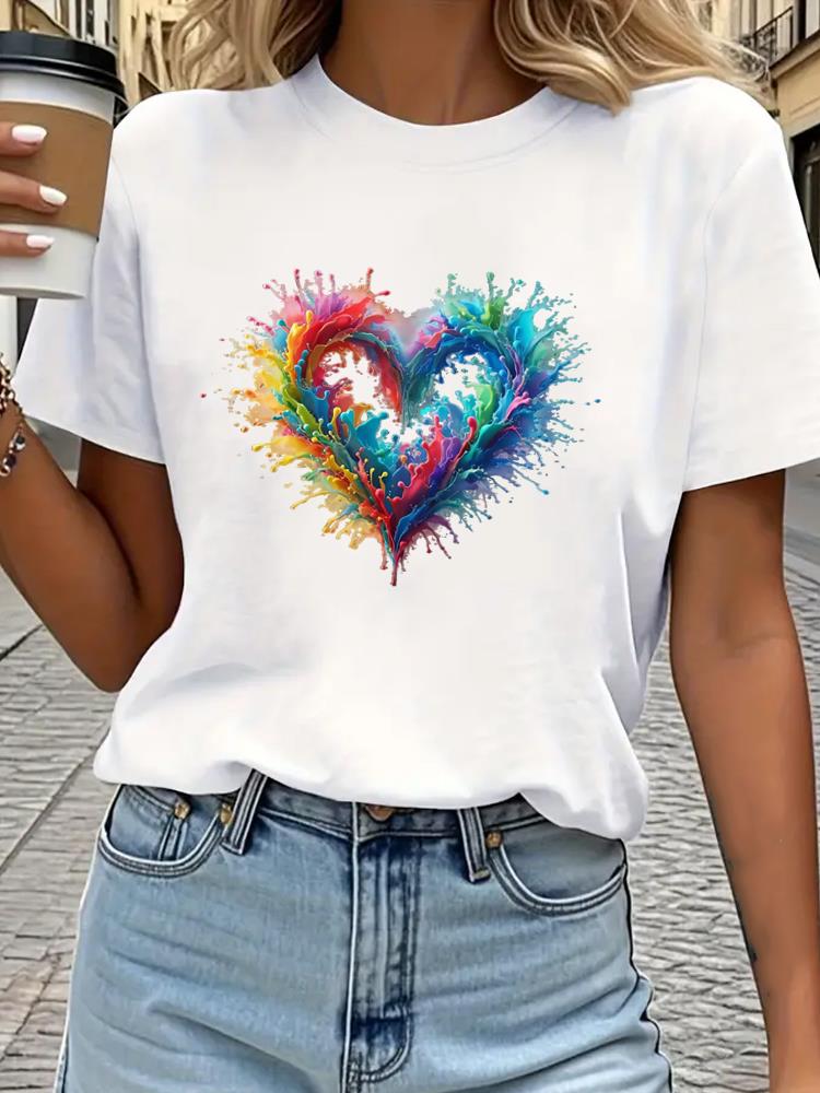 (Азиатский размер) Футболка с принтом женская женская модная одежда бабочка тренд 90-х футболка с коротким рукавом женские графические футболки