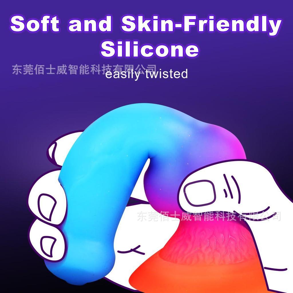 Small-sized fantasy dildo — realistic liquid silicone animal-style dildo — BDSM masturbation toy