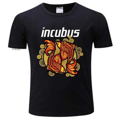 Мужская летняя футболка с забавным принтом с коротким рукавом INCUBUS Футболка Дизайн, вдохновленный туром Уличная мода Унисекс модная футболка мужской топ футболки