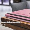 Coque + Verre Trempé pour Lenovo Tab M10 FHD Plus (2e gén) Protection Rotative 360 Synthécuir Rose