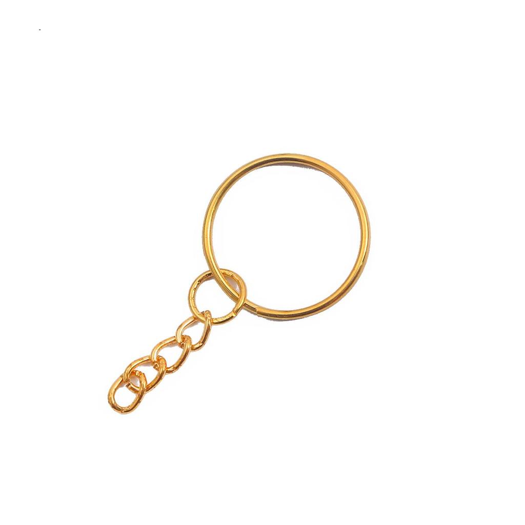 10шт брелок для ключей длинные круглые разделенные брелоки брелок для изготовления ювелирных изделий