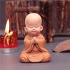 1 шт., милые маленькие фигурки монахов, Будда, изделия из смолы, настольные миниатюры, украшения, аксессуары, домашний декор, украшение автомобиля