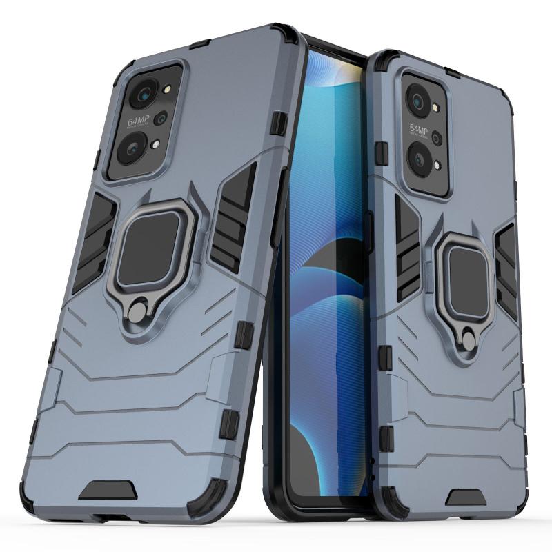 Для OPPO Realme GT 2 GT2 Pro задняя крышка телефона чехол противоударный защитный анти-падения металлический держатель кольца магнитный защитный чехол