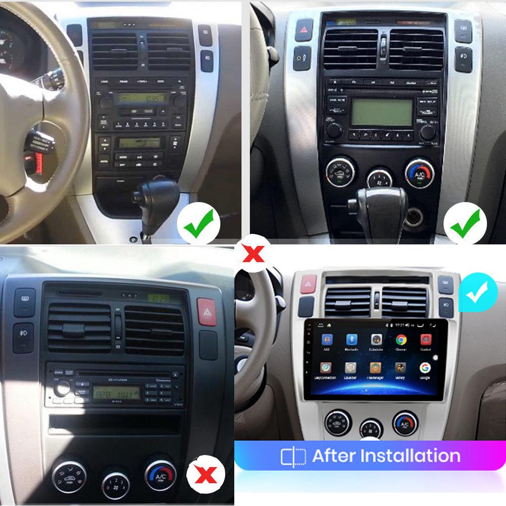 icreative Автомобильное радио на базе Android для Hyundai Tucson 2006-2013, мультимедийный видеоплеер, навигация, головное устройство 2 Din, стереодинамики Carplay