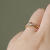 Кольцо из стерлингового серебра 925 пробы в корейском стиле, регулируемое, витое, для указательного пальца