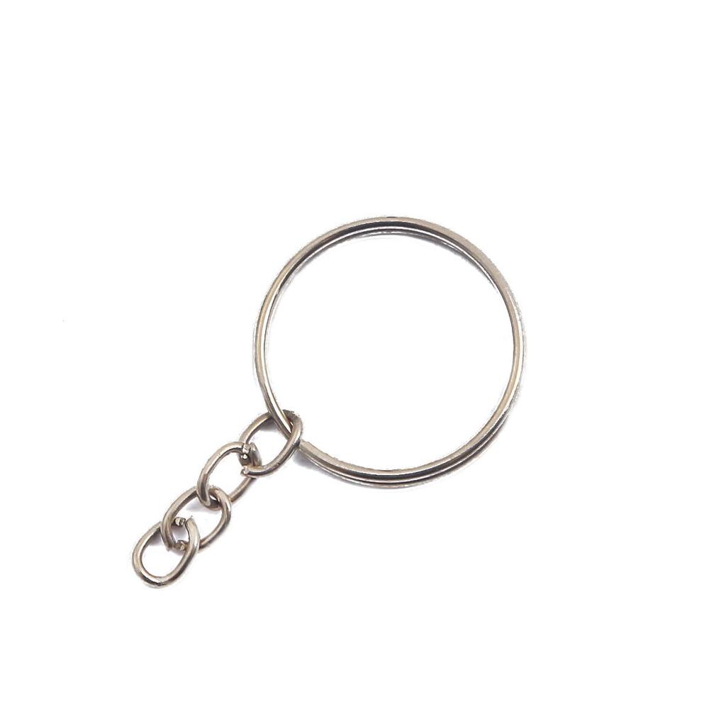 10шт брелок для ключей длинные круглые разделенные брелоки брелок для изготовления ювелирных изделий