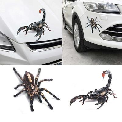 Стильный милый крутой паук 3D автомобильные наклейки мультфильм творческая личность украшения наклейки