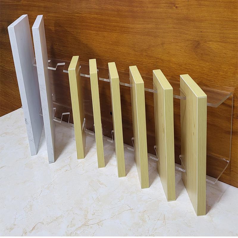 Color Swatch & Tile Sample Display Rack with Acrylic Card Slots