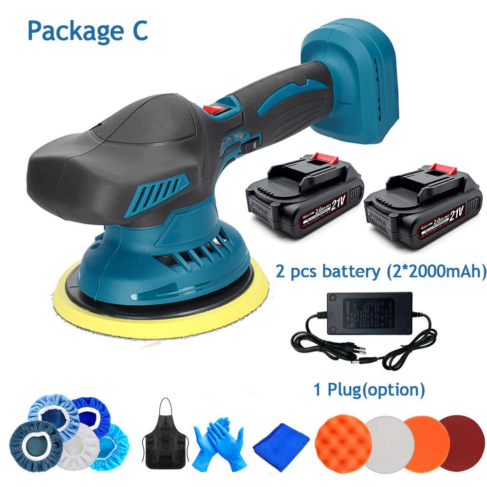 18 В беспроводной электрический полировщик автомобиля 6 передач автоматический полирующий очиститель для металла воском инструмент для удаления ржавчины для аккумулятора 7000 об/мин