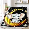 Butterfly Moon With Words Moon Customize Your Name Blanket Warm Comfortable And Soft Blankets Are Suitable For Home Lunch Break Blanket Office Sofa