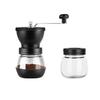 Manual Grinder Labor Saving Washable Detachable Glass Powder Storage Tank Hand Coffee Grinder for