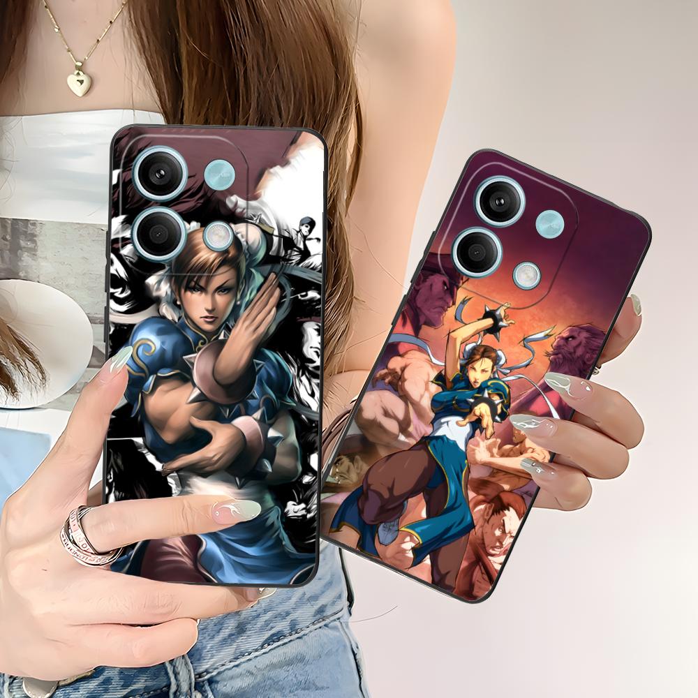 Чехол для телефона Street Fighter Chunli для POCO M7 M6 M5 M4 M3 X7 X6 X5 X4 X3 Pro GT 5G Цветной Печатный Чехол Мобильные Телефоны Роскошный