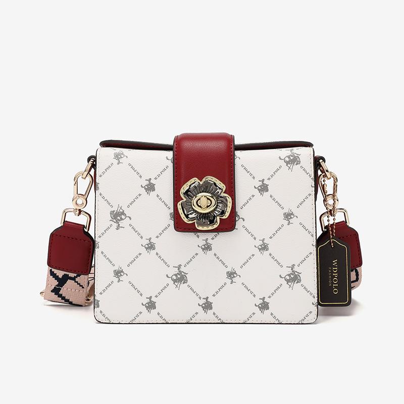 W. D. Новая сумка POLO, женская модная сумка на одно плечо со старым цветком, женская ручная сумка через плечо