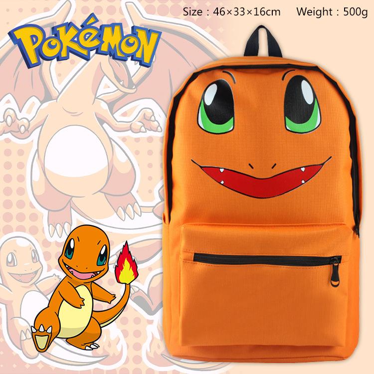 Eevee Plush Backpack Pokemon Anime Cosplay Bag with Ears Face Design Student Schoolbag Yellow