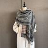Autumn and Winter New Double-sided Versatile Imitation Cashmere Jacquard Scarf Women's Thickened Warm Long Fringed Versatile Scarf Shawl