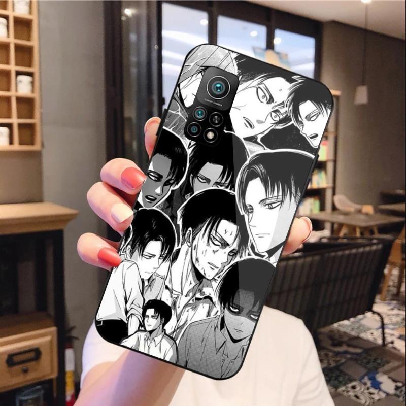 Чехол для телефона с аниме «Атака Титанов» для Xiaomi 12 11T 10 9 Redmi Note 11 10 10S Pro Redmi 9 9A 8, черный стеклянный чехол для телефона из поликарбоната