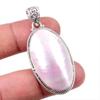Natural Mother Of Pearl Gemstone 925 Solid Sterling Silver Pendant 1.75" V8l03