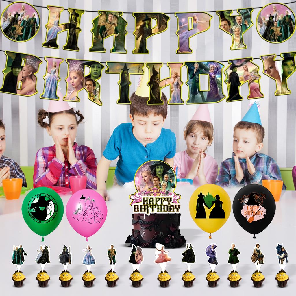 Theme Birthday Party Decoration Birthday Flag Balloons Cake