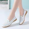 Summer Women Fashion Casual Shoes Leather Slip-on Flats Loafers Ladies Designer Sneakers Hollow Out Breathable Women's Moccasins