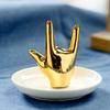 Jewelry Tray Ceramic "I LOVE YOU" Rings Earrings Necklaces Bracelets Holder Decorative Jewelry Organizer Home Decor