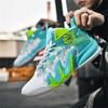 Fashion Mint Green Printed Man Shoes Casual Sneakers Green Vulcanization Sports Top Sale Shors Fashion-man Model Boty Minimalist
