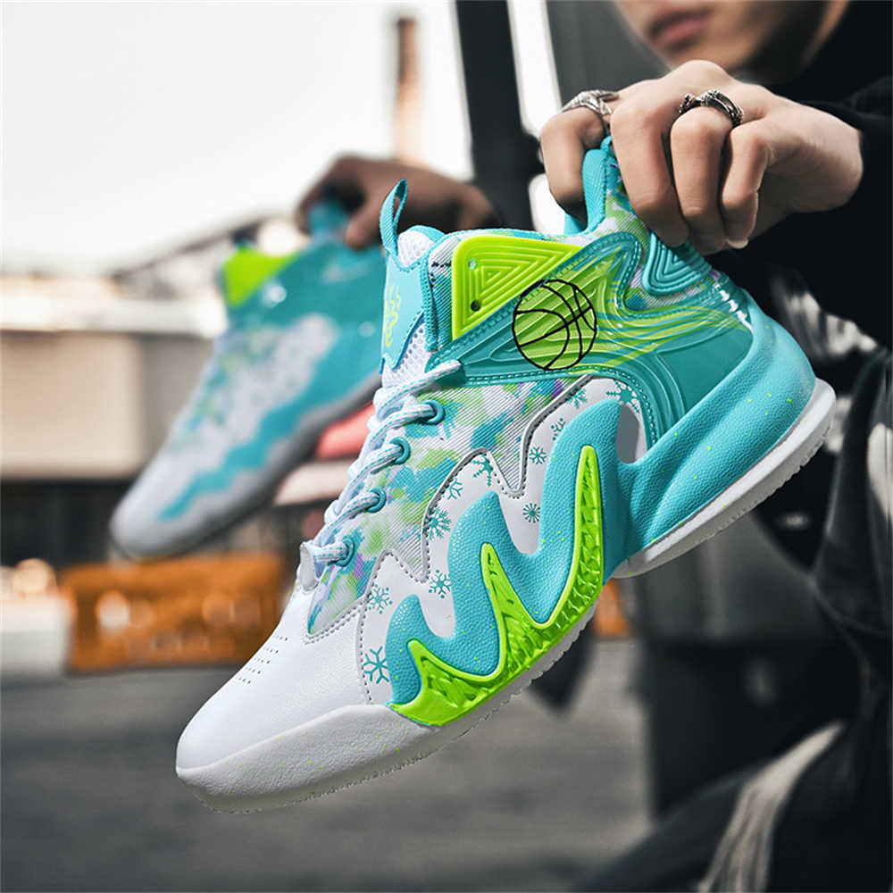 Fashion Mint Green Printed Man Shoes Casual Sneakers Green Vulcanization Sports Top Sale Shors Fashion-man Model Boty Minimalist