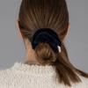 Темно-синяя вельветовая резинка для волос pearlymore