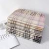 New Simple Plaid Scarf Women's Winter Travel Atmosphere Tassel Warm Shawl Student Thickened Scarf