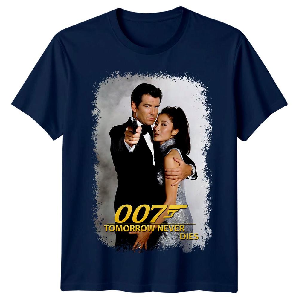 Tomorrow Never Dies 1997 Movie Poster Inspired TShirt Retro 80s Tee