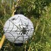 6 Pcs Halloween Decorations Paper Lanterns With LED Light  Bats Spiders Skeleton Castle