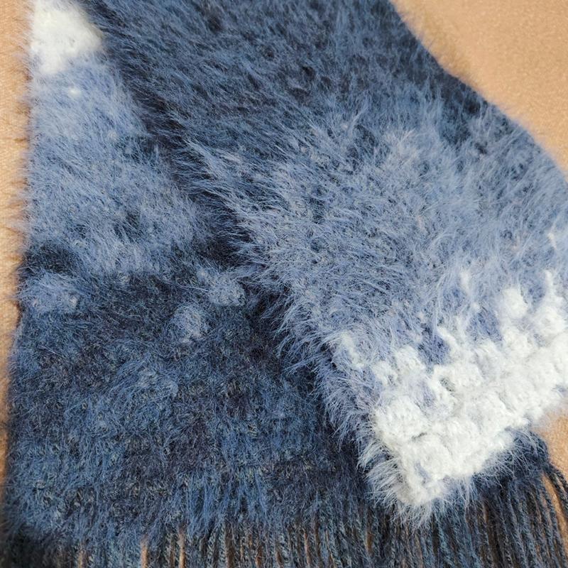 25g Multi-Color Mix Knitting Scarves Mohair Weaving Mixed Yarn DIY Long Wool Yarn Comfortable Knitting Fluffy Multicolor