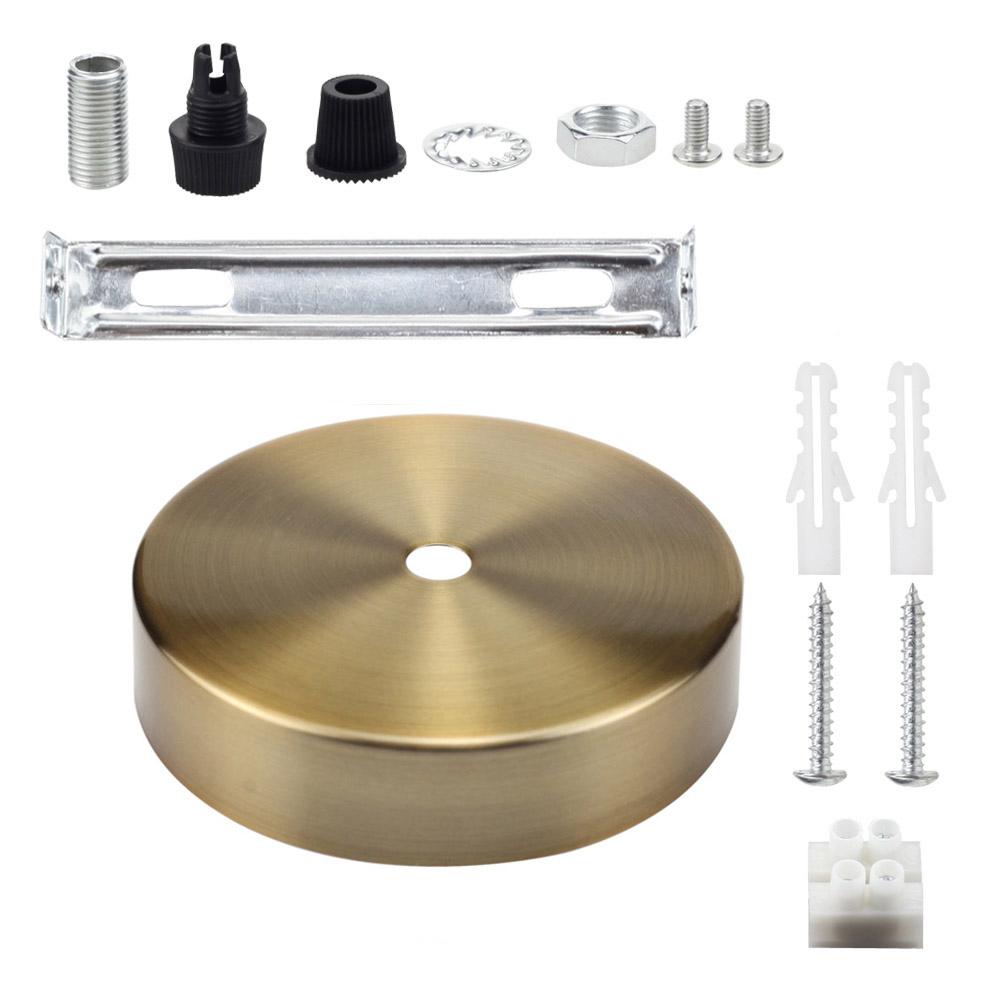 Подвесной светильник, круглый потолочный поднос, настенный светильник, металлическое основание светодиодного корпуса, комплект подноса с прямым краем, держатель для подвесной лампы, аксессуары