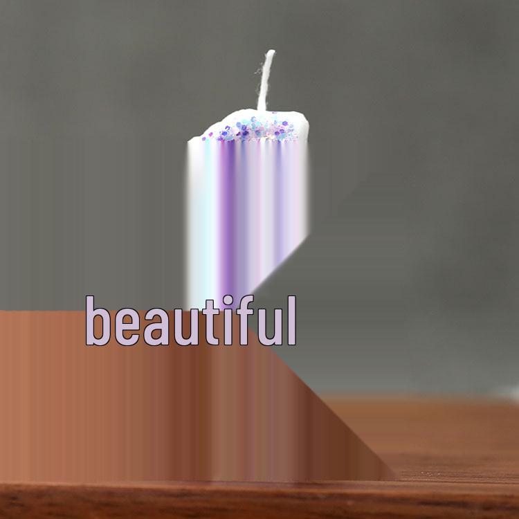 Cute Pink Bow Children's Birthday Candle Decoration for Cake