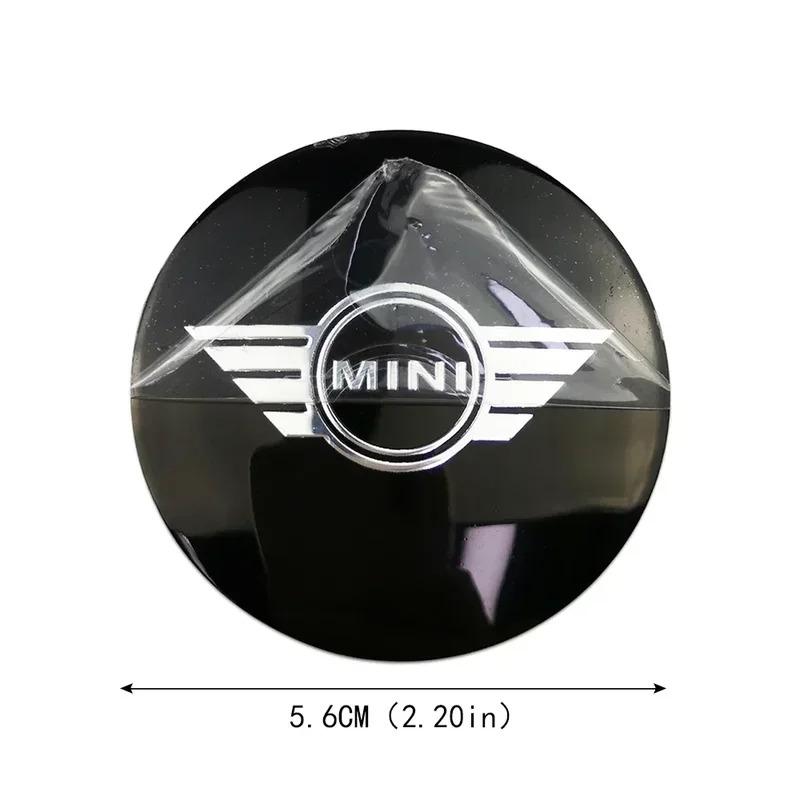 4 шт. Наклейки на центральные колпачки дисков для Mini Cooper JCW R50 R52 R53 R56 R57 R58 R60 MINI CLUBMAN COUNTRYMAN Аксессуары