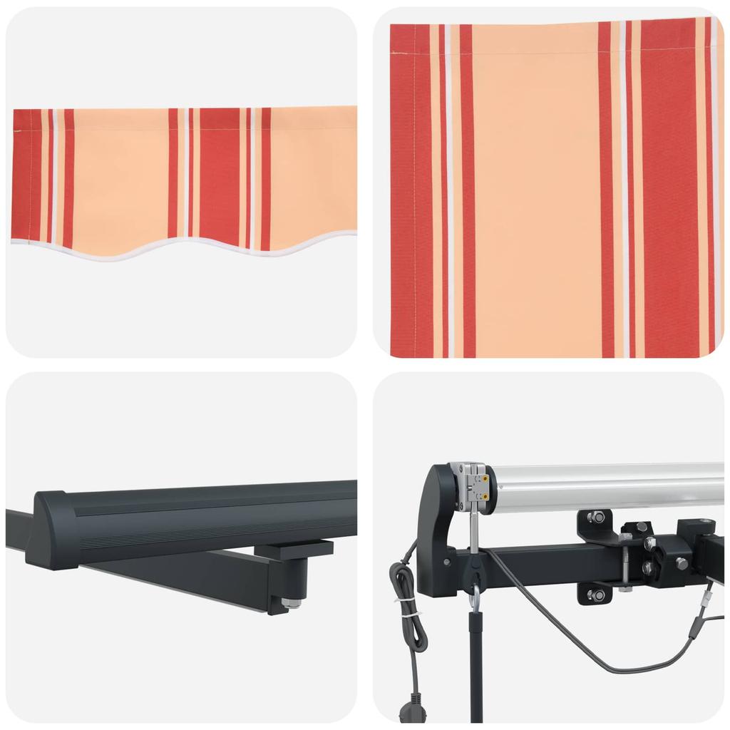 Awning Fabric Yellow and Orange 500 x 300 cm Polyester