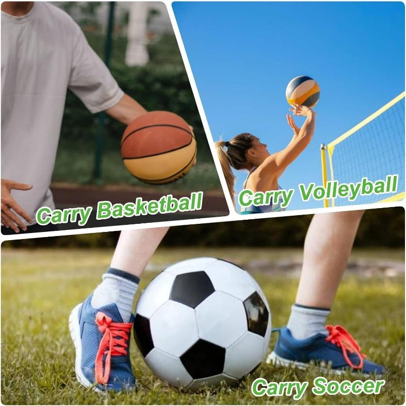 Basketball Net Bag Basketball Football Bag Volleyball Bag Drawstring Mesh Bag Special for Training Can Hold Balls