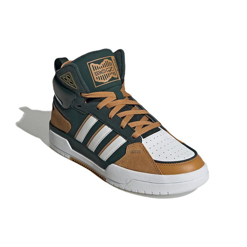 Adidas Neo 100Db Mid Trendy Casual Non-Slip Wear-Sticked High Top Skate Shoes Unisex Skate Shoes Gray Brown GW6747
