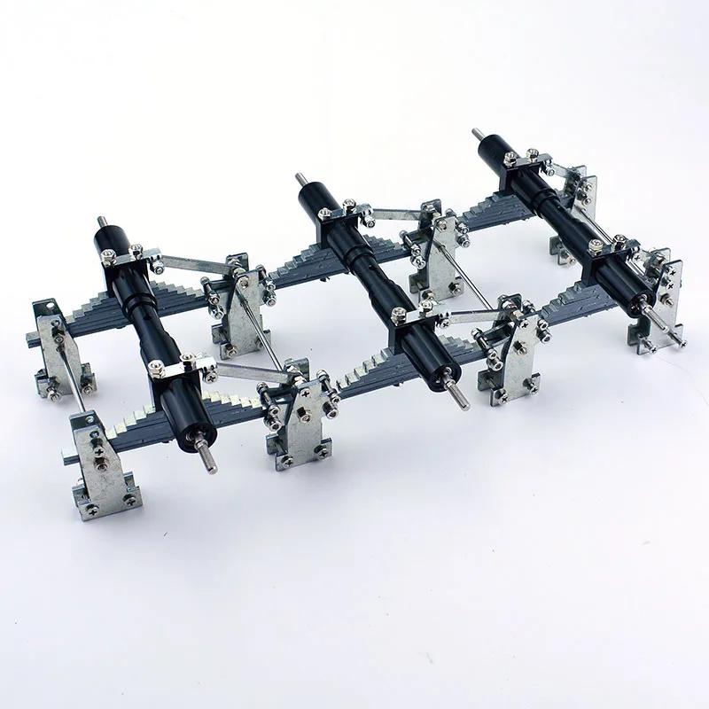 Stainless Steel 2/3 Axis Balance Suspension Kit Steel Plate Trailer for 1/14 Tamiya RC Dump Truck SCANIA 770S VOLVO FH16XL Car