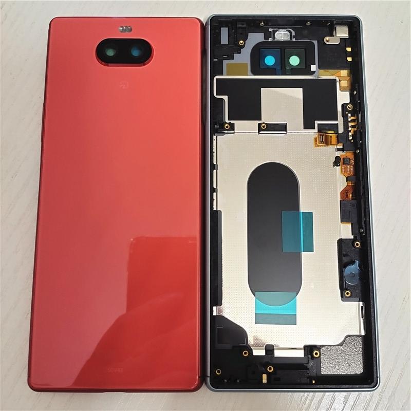 Полный корпус для Sony Xperia 8 Крышка аккумулятора Чехол с объективом камеры Замена 6,0"