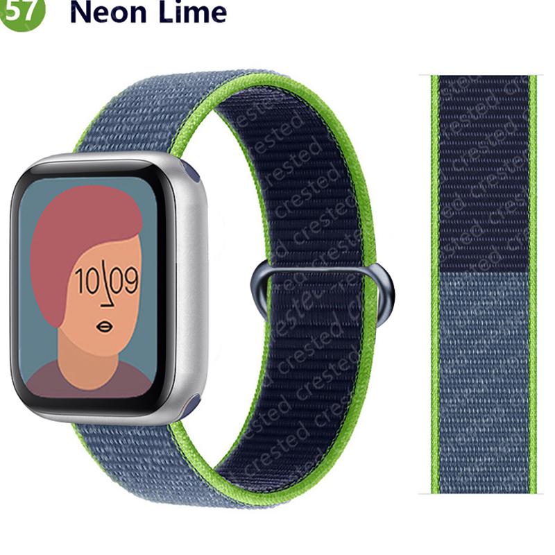 2 шт. Ремешки Для Apple Watch Band 44 мм 40 мм 45 мм 46 мм 42 мм 49 мм 41 мм Нейлоновый петлевой браслет iwatch Серия 10 9 8 7 6 5 3 se ultra 2