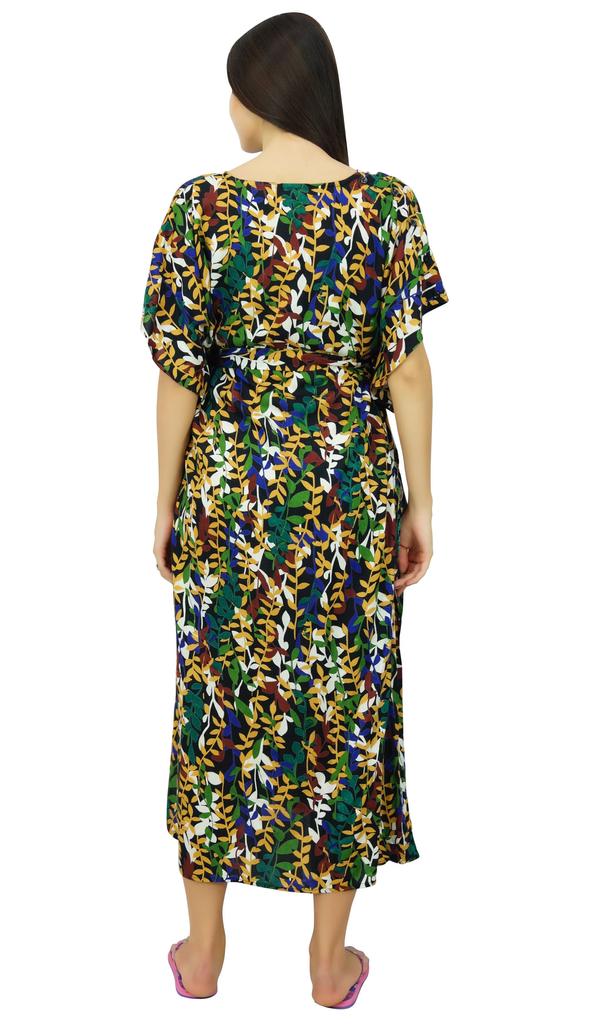 Bimba Nursing Cotton Kaftan Maxi Maternity Night Wear| Hospital Delivery