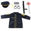 Police Role Play Costume Doug Officer Dress Up Performance Clothes Set for Children