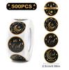 EID Mubarak Roll Stickers Ramadan Kareem Gifts Packaging Seal Stickers Islam Muslim Ramadan Decor for Home 2025 EID Gift Labels