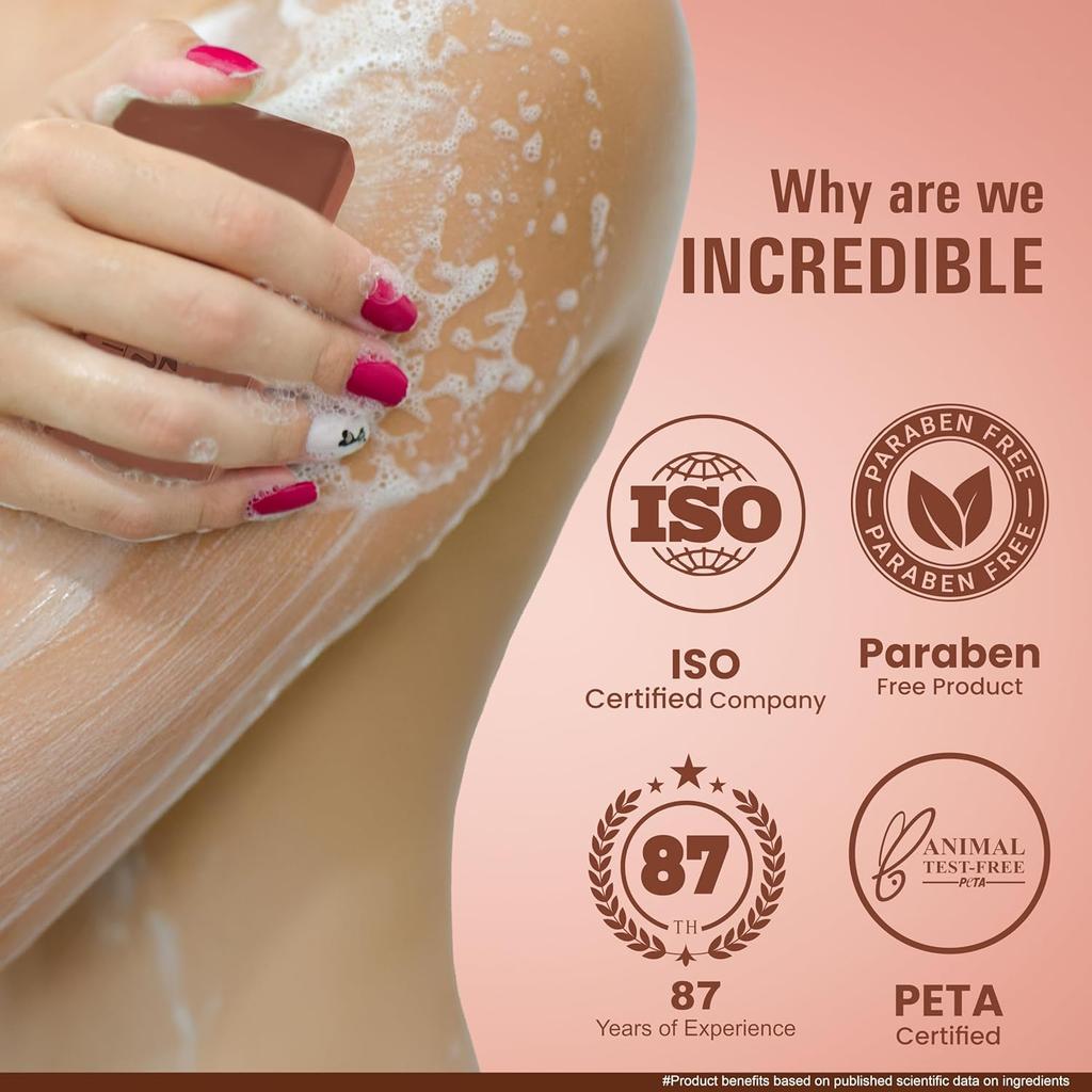Мыло Multani Naturals с койевой кислотой, куркумой и сандалом для ванны, 125 г, упаковка из 3 шт., питательное, для ежедневного использования, для всех типов кожи